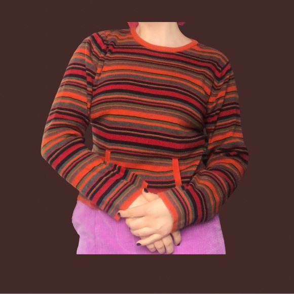 Y2K American Eagle Striped Longsleeve - Picture 3 of 11